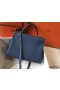 Hermes Kelly 32cm Bag In Blue Agate Clemence Leather GHW