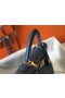 Hermes Kelly 32cm Bag In Blue Agate Clemence Leather GHW