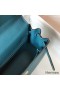 Hermes Kelly 32cm Bag In Blue Jean Clemence Leather GHW