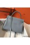 Hermes Kelly 32cm Bag In Blue Lin Clemence Leather GHW