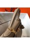 Hermes Kelly 32cm Bag In Gris Tourterelle Clemence Leather GHW