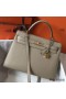 Hermes Kelly 32cm Bag In Gris Tourterelle Epsom Leather GHW