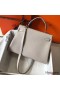 Hermes Kelly 32cm Bag In Pearl Grey Clemence Leather GHW