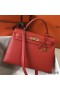Hermes Kelly 32cm Bag In Red Epsom Leather GHW