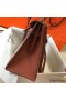 Hermes Kelly 32cm Bag In Toile Canvas With Barenia Leather