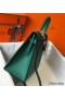 Hermes Kelly 32cm Bag In Vert Vertigo Epsom Leather GHW