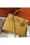 Hermes Kelly 32cm Bag In Yellow Epsom Leather GHW