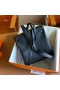 Hermes Kelly Ado Backpack in Black Clemence Leather