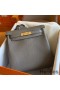 Hermes Kelly Ado Backpack in Etain Clemence Leather