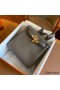 Hermes Kelly Ado Backpack in Etain Clemence Leather