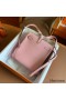 Hermes Kelly Ado Backpack in Rose Sakura Clemence Leather