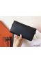 Hermes Kelly Classic Long Wallet In Black Epsom Leather