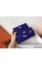 Hermes Kelly Classic Long Wallet In Blue Electric Epsom Leather