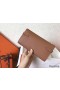 Hermes Kelly Classic Long Wallet In Brown Epsom Leather