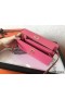 Hermes Kelly Classic Long Wallet In Pink Epsom Leather