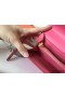 Hermes Kelly Classic Long Wallet In Pink Epsom Leather