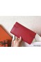 Hermes Kelly Classic Long Wallet In Red Epsom Leather