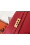 Hermes Kelly Classic Long Wallet In Red Epsom Leather