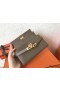 Hermes Kelly Classic Long Wallet In Taupe Epsom Leather
