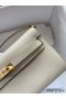 Hermes Kelly Classique To Go Wallet in Craie Epsom Calfskin