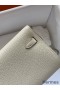 Hermes Kelly Classique To Go Wallet in Craie Epsom Calfskin