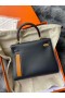 Hermes Kelly Colormatic 25 Handmade Bag in Blue Nuit Swift Leather