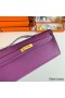 Hermes Kelly Cut Handmade Bag in Anemone Epsom Calfskin