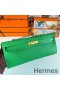 Hermes Kelly Cut Handmade Bag in Bambou Epsom Calfskin
