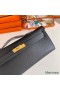 Hermes Kelly Cut Handmade Bag in Black Epsom Calfskin