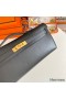 Hermes Kelly Cut Handmade Bag in Black Swift Leather