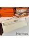 Hermes Kelly Cut Handmade Bag in Craie Epsom Calfskin