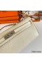 Hermes Kelly Cut Handmade Bag in Craie Epsom Calfskin