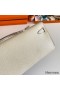 Hermes Kelly Cut Handmade Bag in Craie Epsom Calfskin