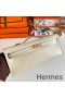 Hermes Kelly Cut Handmade Bag in Craie Swift Leather