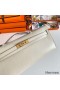 Hermes Kelly Cut Handmade Bag in Craie Swift Leather