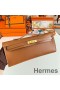 Hermes Kelly Cut Handmade Bag in Gold Swift Calfskin