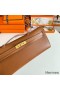 Hermes Kelly Cut Handmade Bag in Gold Swift Calfskin