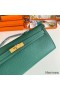 Hermes Kelly Cut Handmade Bag in Malachite Epsom Calfskin