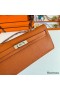 Hermes Kelly Cut Handmade Bag in Orange Epsom Calfskin