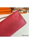 Hermes Kelly Cut Handmade Bag in Rose Lipstick Epsom Calfskin
