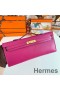 Hermes Kelly Cut Handmade Bag in Rose Purple Swift Leather