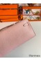 Hermes Kelly Cut Handmade Bag in Rose Sakura Epsom Calfskin