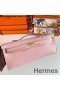 Hermes Kelly Cut Handmade Bag in Rose Sakura Swift Leather