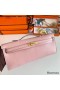 Hermes Kelly Cut Handmade Bag in Rose Sakura Swift Leather