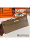Hermes Kelly Cut Handmade Bag in Taupe Epsom Calfskin