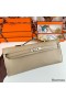 Hermes Kelly Cut Handmade Bag in Tourterelle Epsom Calfskin