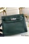 Hermes Kelly Danse Handmade Bag In Dark Green Swift Leather