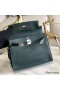 Hermes Kelly Danse Handmade Bag In Dark Green Swift Leather