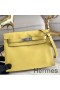 Hermes Kelly Danse Handmade Bag In Jaune Swift Leather