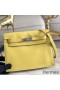 Hermes Kelly Danse Handmade Bag In Jaune Swift Leather